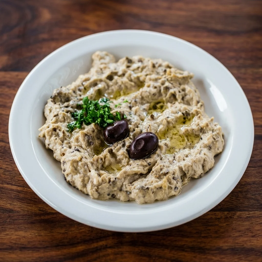 Smoky baba ganoush eggplant dip made in house at our Ancaster Mediterranean grill